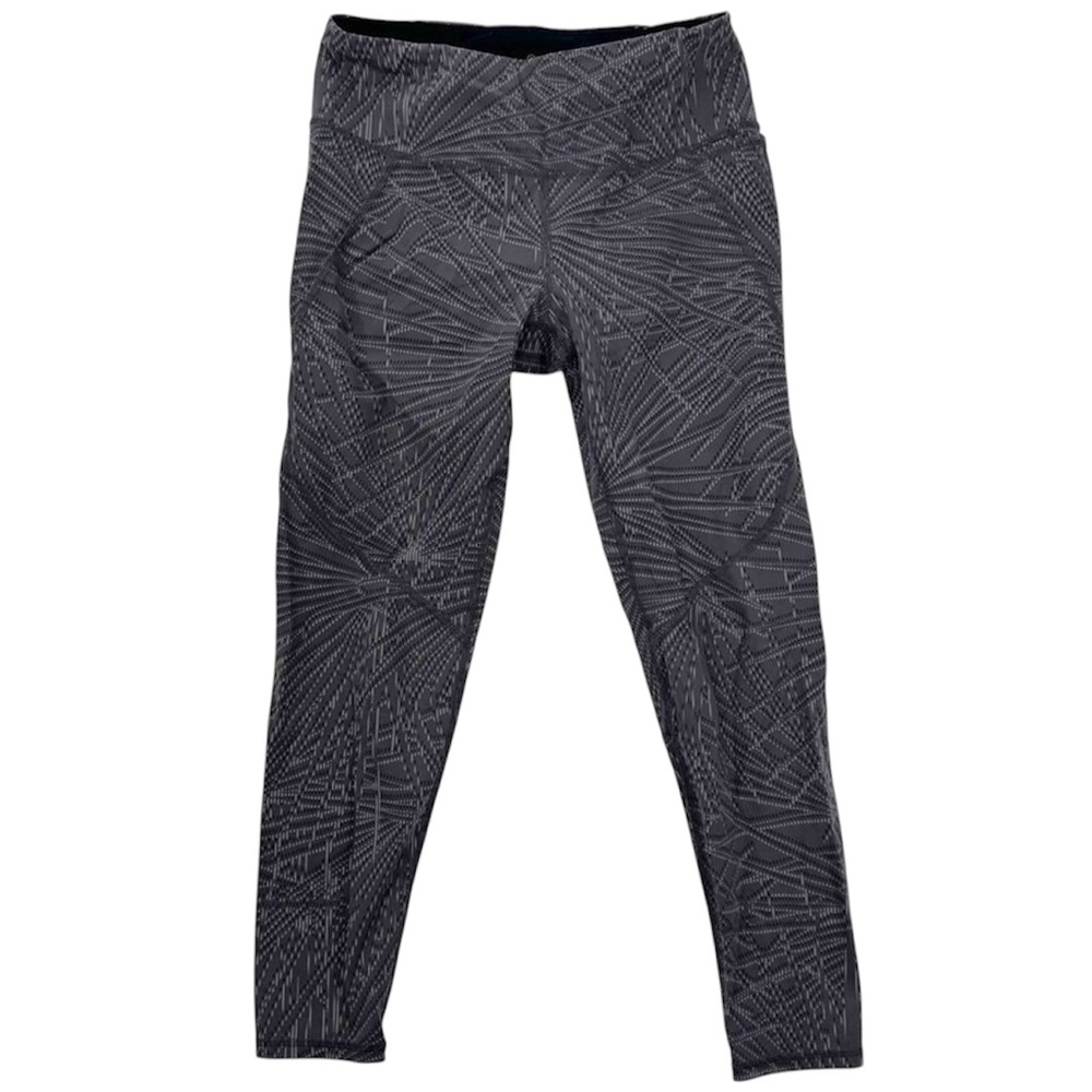 Sweaty Betty Gray High Waisted Abstract Leggings Size Small Compression Slimming